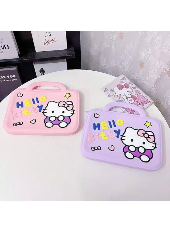 Hello Kitty iPad Bag Sleeve 11 Inch Handbag for iPad (A16) 11th | 10th generation (2025/2022) | iPad Air 6th | 5th gen  | Samsung Xiaomi Bag Cover Shockproof Portable Pockets Tablet (Purple) - Image 4